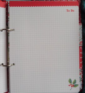 Cath Kidston Christmas Organiser To Do Page Squared