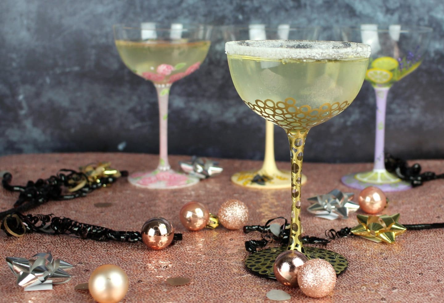 Elderflower Prosecco Fizz Cocktails Lolita glasses