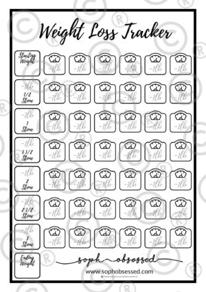 FREE Printable Weight Loss Tracker That Works - Soph-obsessed