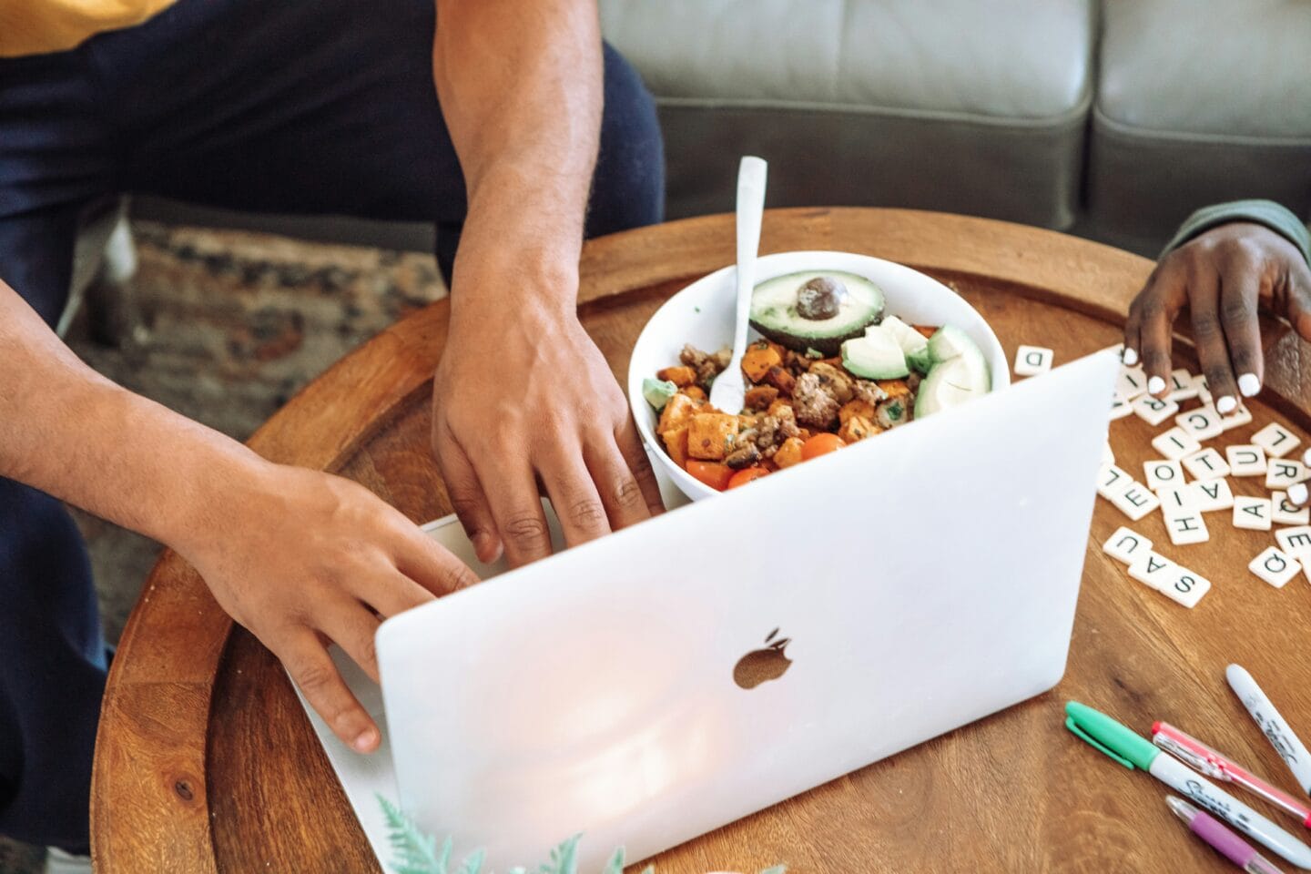Working From Home Lunch
